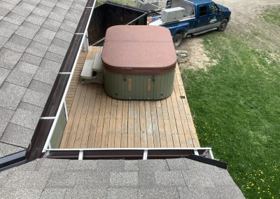 Storm Proof roof over hot tub