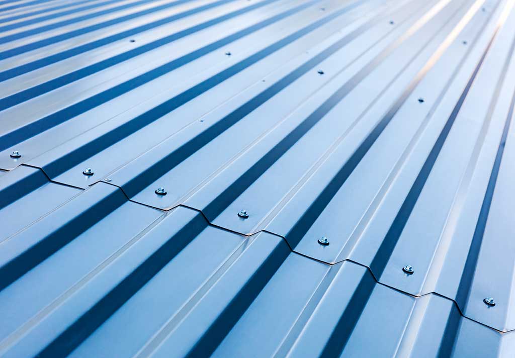 metal roofing completed